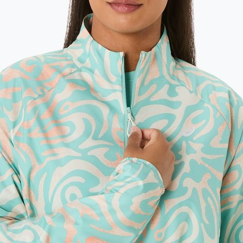 Куртка для бігу жіноча ASICS Road Lite-Show Packable oasis green/multi color