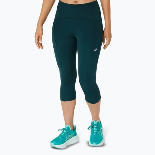 Легінси для бігу жіночі ASICS High Waist Capri saxon green