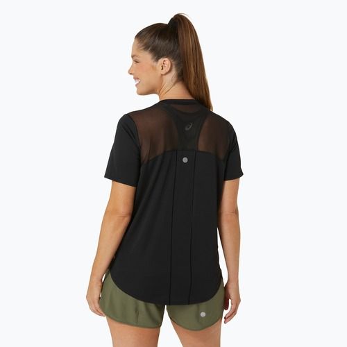 Футболка для бігу жіноча ASICS Road V-Neck performance black