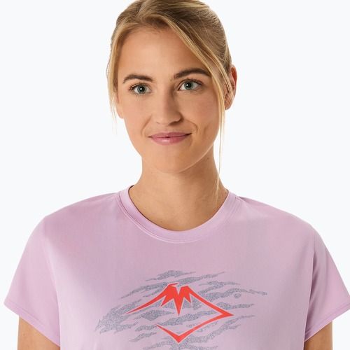 Футболка для бігу жіноча ASICS Fujitrail Logo light ube