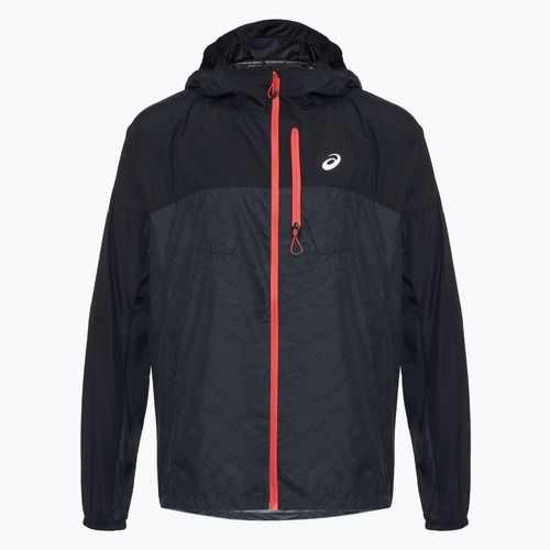 Куртка для бігу чоловіча ASICS Fujitrail Packable performance black/carrier grey