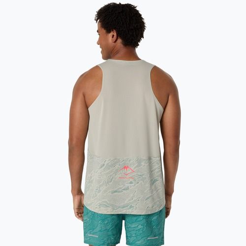 Топ для бігу чоловічий ASICS Fujitrail Singlet white sage/rainy lake