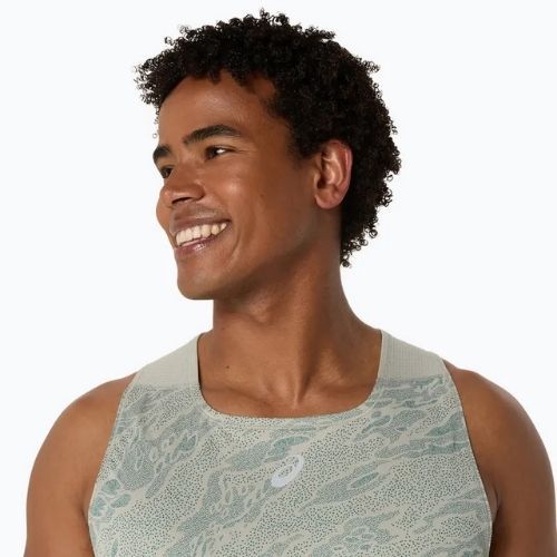 Топ для бігу чоловічий ASICS Fujitrail Singlet white sage/rainy lake