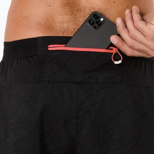 Шорти для бігу чоловічі ASICS Fujitrail All Over Print 5IN performance black