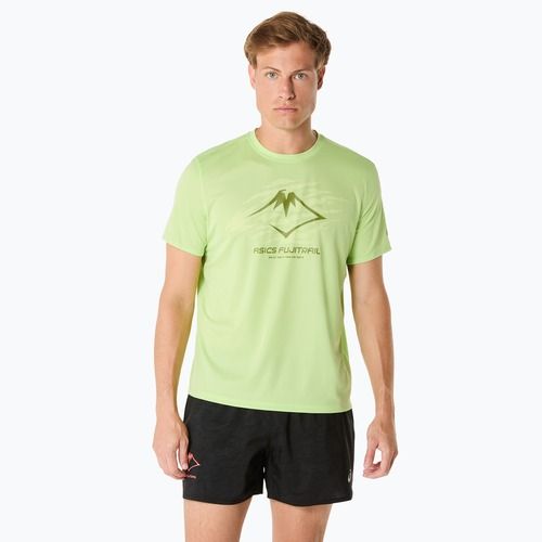 Футболка для бігу чоловіча ASICS Fujitrail Logo lime green/huddle yellow/cactus