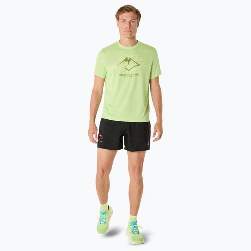 Футболка для бігу чоловіча ASICS Fujitrail Logo lime green/huddle yellow/cactus