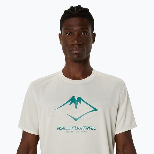 Футболка для бігу чоловіча ASICS Fujitrail Logo birch/white sage/rainy lake