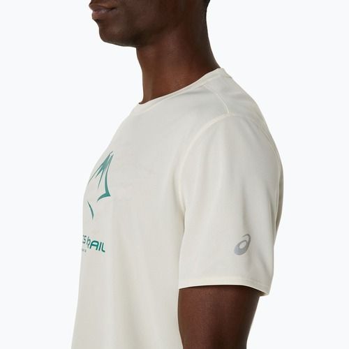 Футболка для бігу чоловіча ASICS Fujitrail Logo birch/white sage/rainy lake