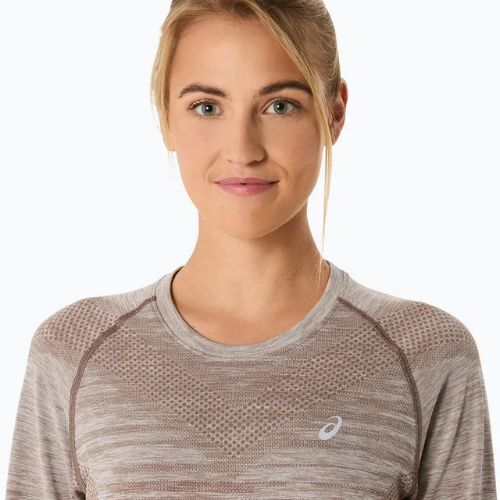 Лонгслів для бігу жіночий ASICS Seamless taupe grey/coffee