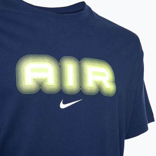 Футболка чоловіча Nike Air Graphic midnight navy/volt
