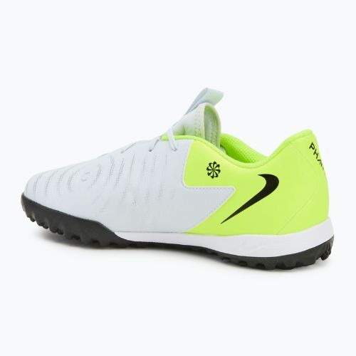 Кросівки футбольні дитячі Nike Phantom GX 2 Academy TF metallic silver/volt/black