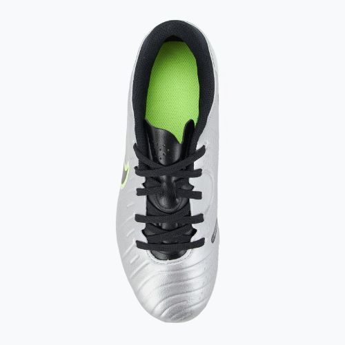 Кросівки футбольні дитячі Nike Tiempo Legend 10 Academy FG/MG metallic silver/volt/black