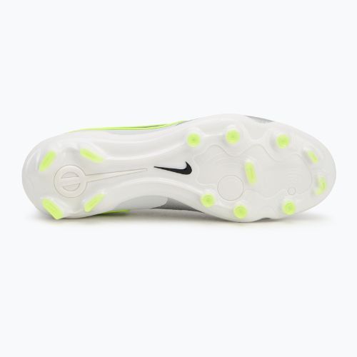 Кросівки футбольні чоловічі Nike Tiempo Legend 10 Pro FG metallic silver/volt/black