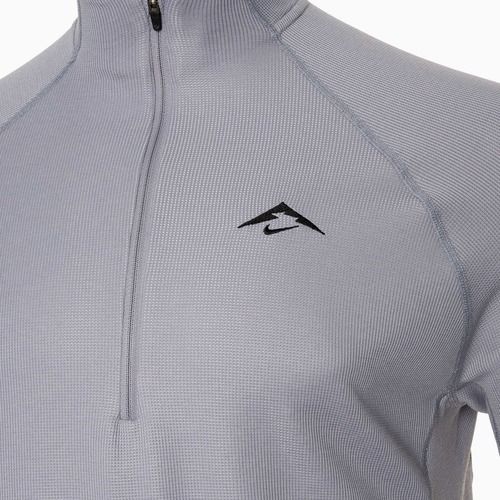 Кофта для бігу чоловіча Nike Trail Dri-Fit 1/2 Zip cement grey/black
