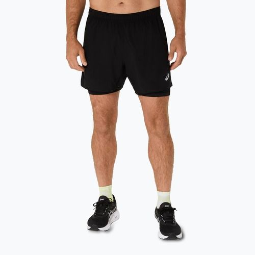 Чоловічі бігові шорти ASICS Core 2N1 5IN performance black/performance black
