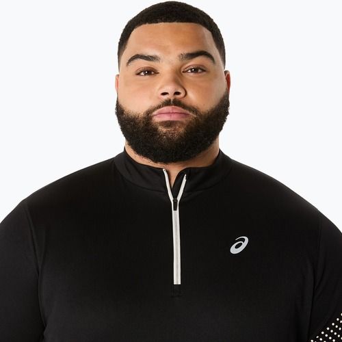 Лонгслів для бігу чоловічий ASICS Icon LS 1/2 Zip performance black