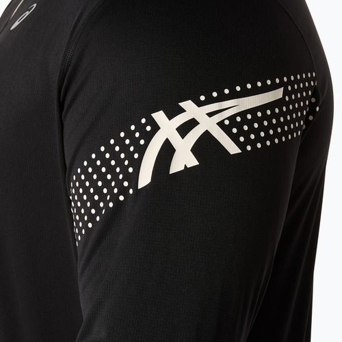 Лонгслів для бігу чоловічий ASICS Icon LS 1/2 Zip performance black