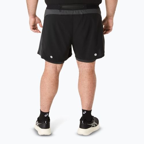 Шорти для бігу чоловічі ASICS Road 2N1 5IN performance black/graphite grey