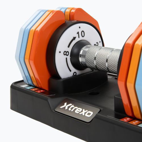 Комплект гантелей регульованих XTREXO 2 x 10 кг multicolor