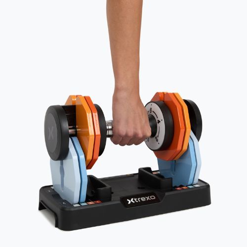 Комплект гантелей регульованих XTREXO 2 x 10 кг multicolor