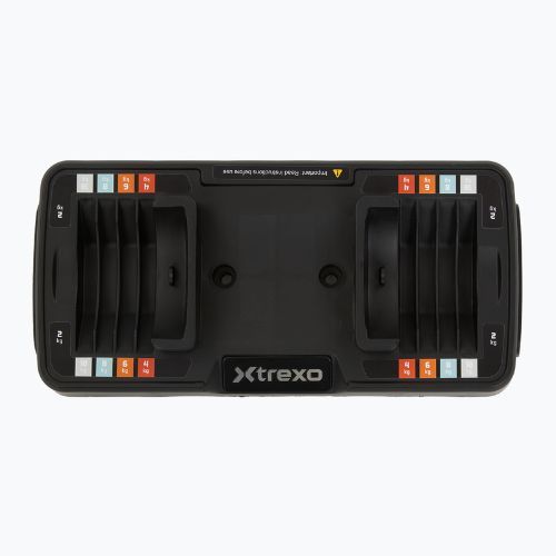 Комплект гантелей регульованих XTREXO 2 x 10 кг multicolor