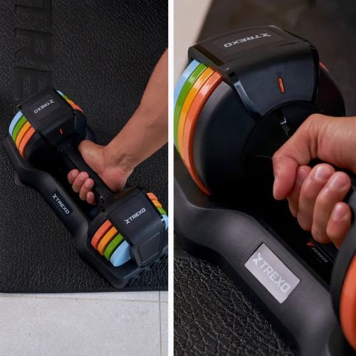 Гантель регульована TREXO 11,5 кг multicolor