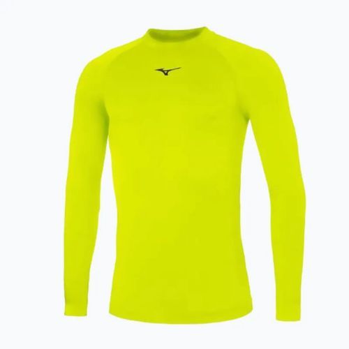 Лонгслів для бігу чоловічий Mizuno Uni Core yellow/ navy