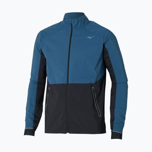 Куртка для бігу чоловіча Mizuno Premium Warm blue wing teal