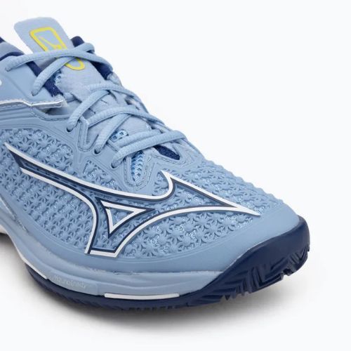 Кросівки тенісні жіночі Mizuno Wave Exceed Tour 6 CC bel air blue/ bellwether blue/ white