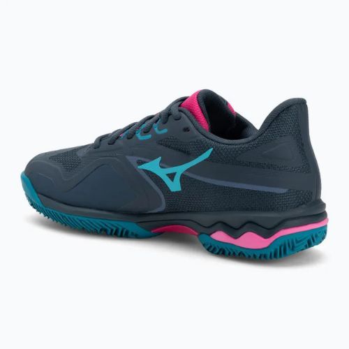 Кросівки для паделю жіночі Mizuno Wave Exceed Light 2 Padel midnight navy/ fuchsia purple/ enamel blue