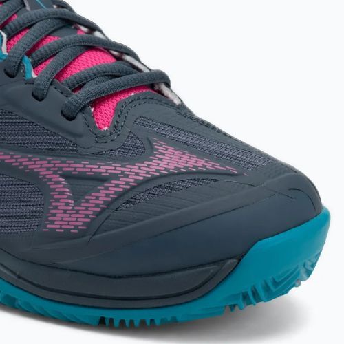 Кросівки для паделю жіночі Mizuno Wave Exceed Light 2 Padel midnight navy/ fuchsia purple/ enamel blue