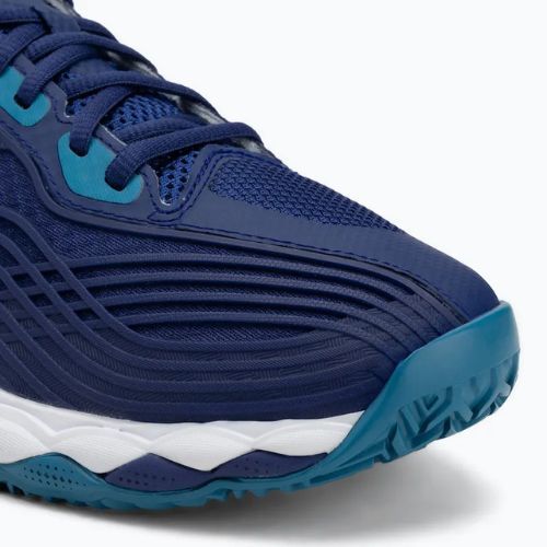 Кросівки тенісні чоловічі Mizuno Wave Enforce Tour 2 CC bellwether blue/ white/ fjord blue
