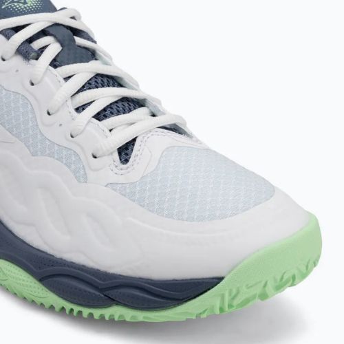 Кросівки тенісні чоловічі Mizuno Wave Enforce Court CC white/ vintage indigo/ neo mint
