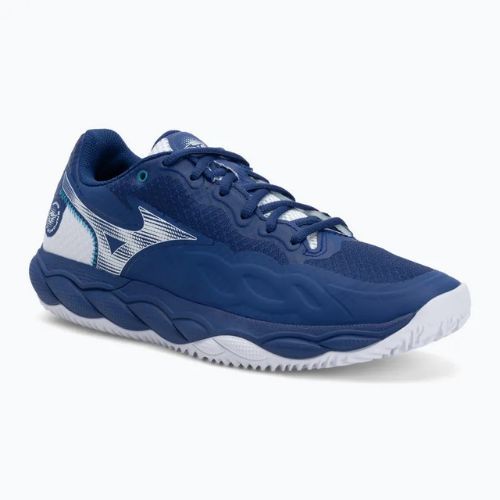 Кросівки тенісні чоловічі Mizuno Wave Enforce Court CC bellwether blue/ white/ fjord blue