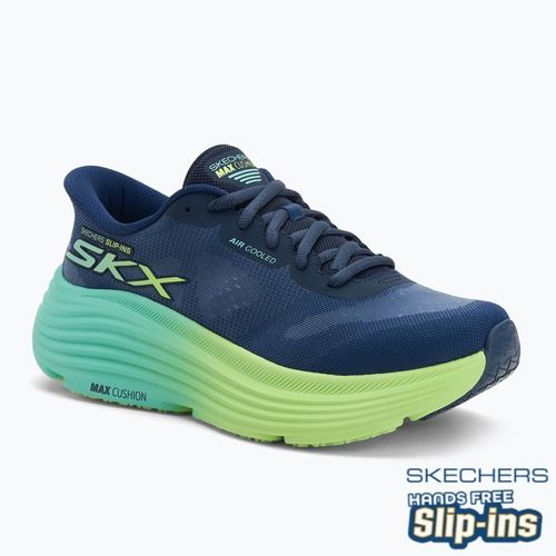 Кросівки для бігу жіночі SKECHERS Max Cushioning Endeavour Hallandale navy/lime