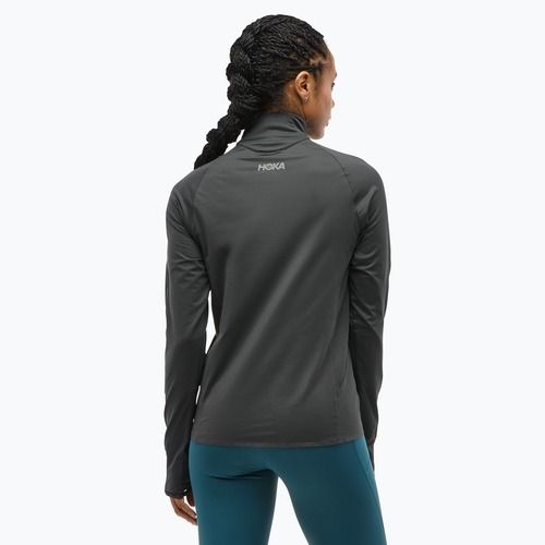 Жіночий біговий світшот HOKA GlideTech Quarter Zip чорний