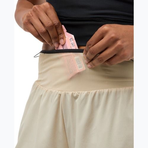 Шорти для бігу жіночі HOKA Skyglide oatmeal