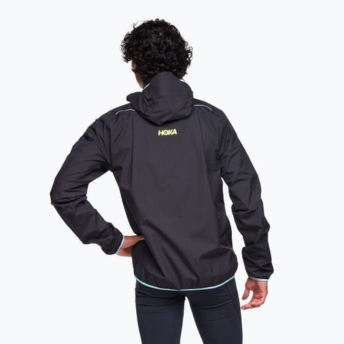 Куртка для бігу чоловіча HOKA Tecsky Waterproof black