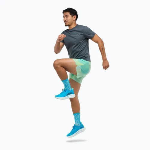 Чоловічі шорти для бігу HOKA Glide With Short 5" терпкий яблучний туман