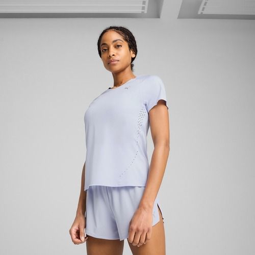 Футболка для бігу жіноча PUMA Run Cloudspun Tee cool neather/heather