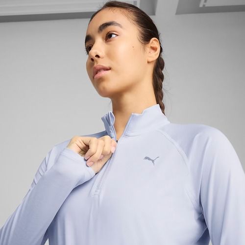 Кофта для бігу жіноча PUMA Run Velocity Cloudspun 1/4 Zip cool weather/heather