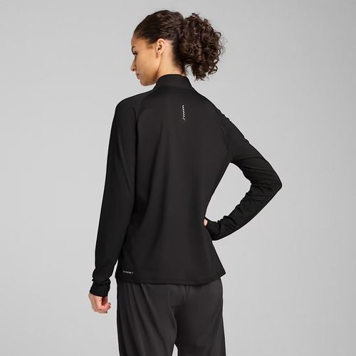 Кофта для бігу жіноча PUMA Run Velocity Cloudspun 1/4 Zip puma black