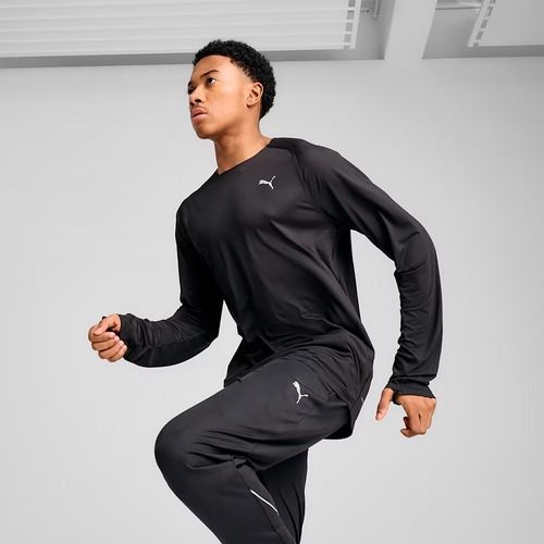 Лонгслів для бігу чоловічий PUMA Run Cloudpun puma black