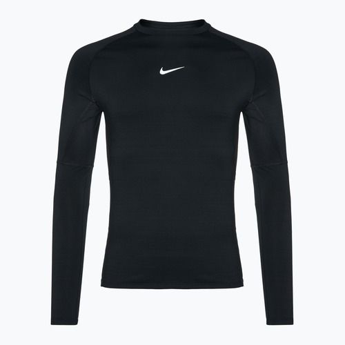 Чоловічий тренувальний лонгслів Nike Pro Warm LS чорний/білий