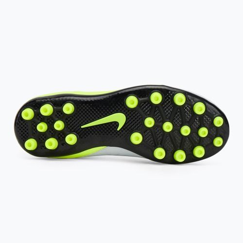 Кросівки футбольні дитячі Nike Phantom Luna 2 Academy AG Jr metallic silver/black/volt