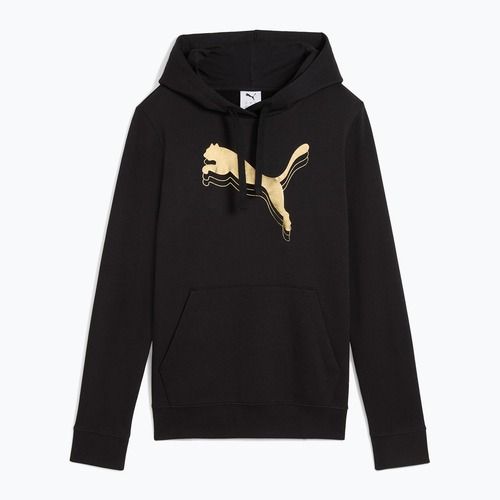 Кофта жіноча PUMA  ESS Metalic Hoodie TR puma black/metallic gold