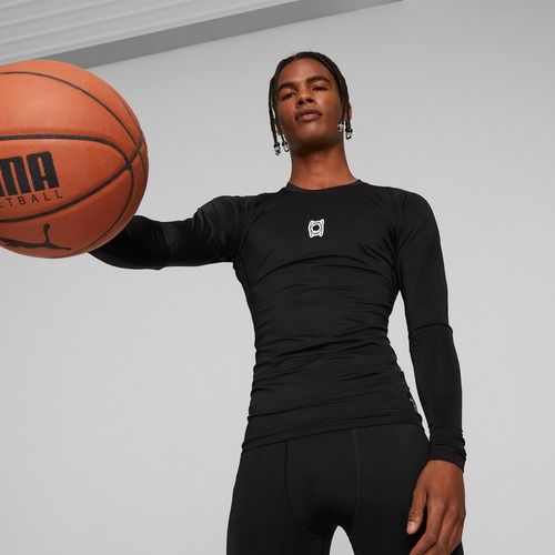 Лонгслів баскетбольний чоловічий PUMA Hoops Team Top Baselayer puma black