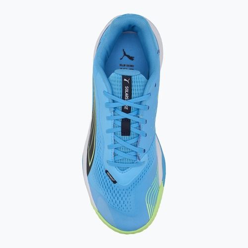 Кросівки спортивні для приміщень чоловічі PUMA Solarstrike III luminous blue/club navy/fizzy apple