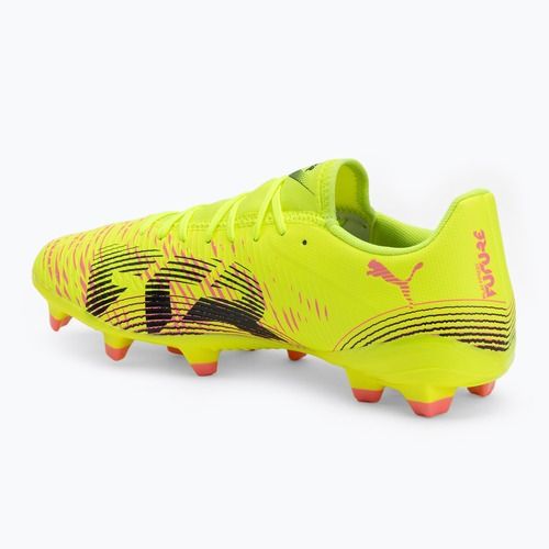Кросівки футбольні чоловічі PUMA Future 8 Play FG/AG yellow alert/ puma black/ sun struck