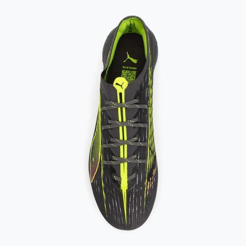 Кросівки футбольні чоловічі PUMA Ultra 5 Ultimate FG matte aged silver/yellow alert/sun struck